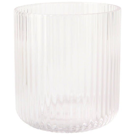Short Fluted Tumbler 12oz - Clear