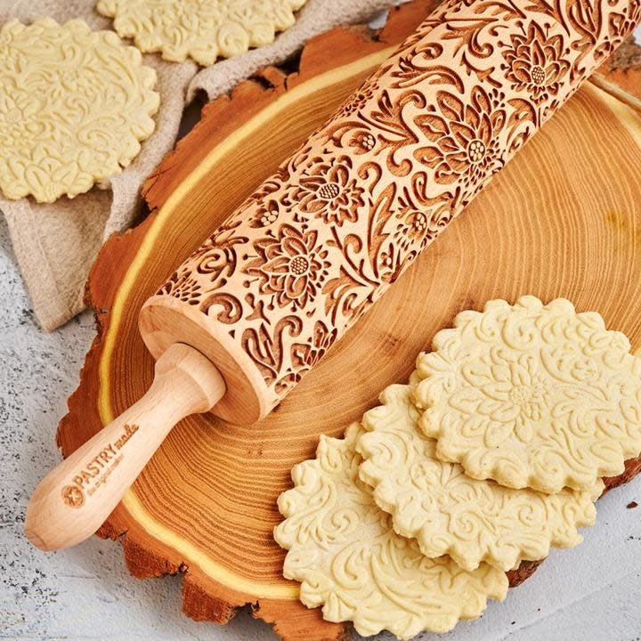 Embossed Rolling Pin - Garden of Paradise