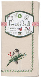 Napkins S/ 4 -Forest Birds