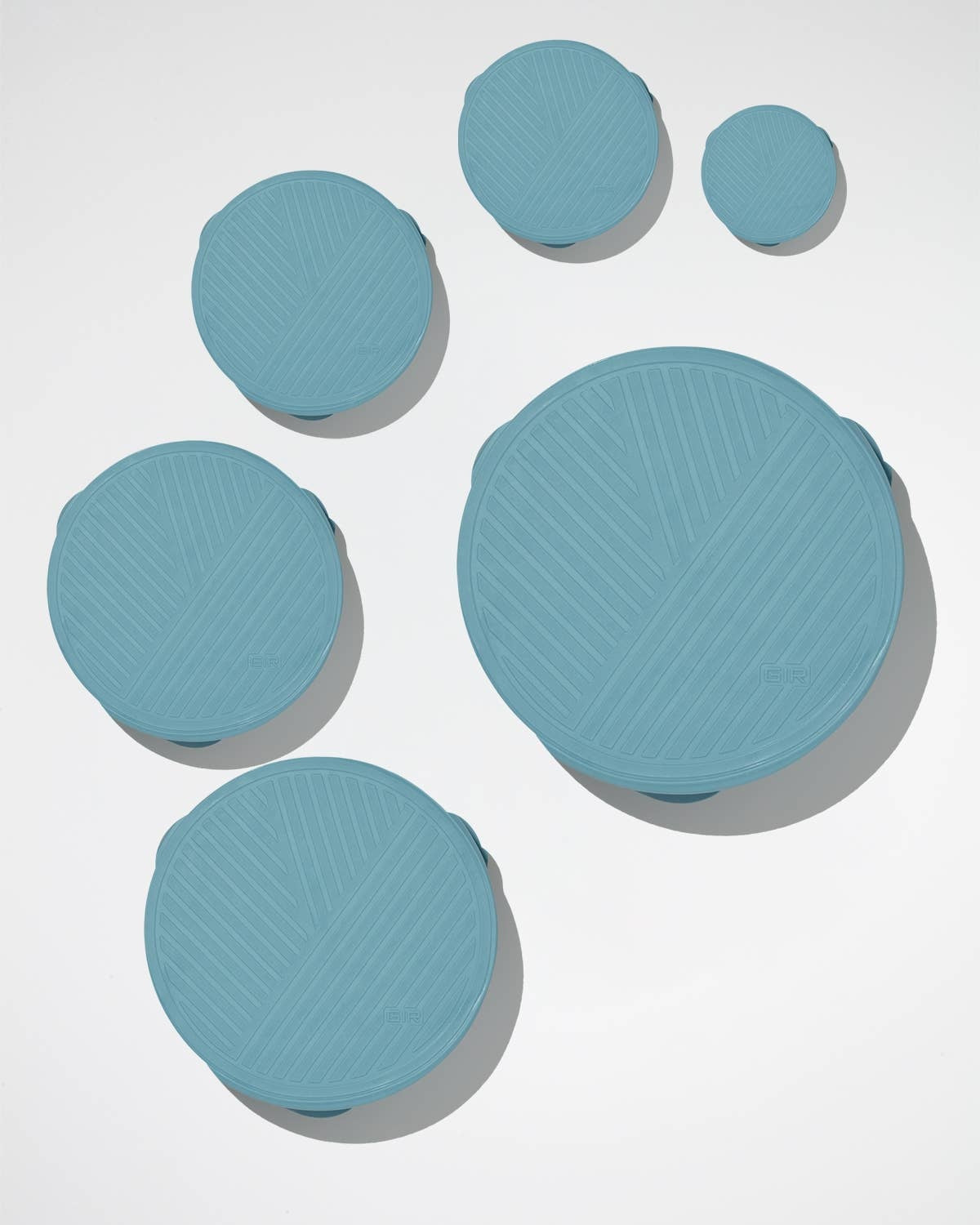 GIR Round Stretch Lid 6-Piece Set: Slate