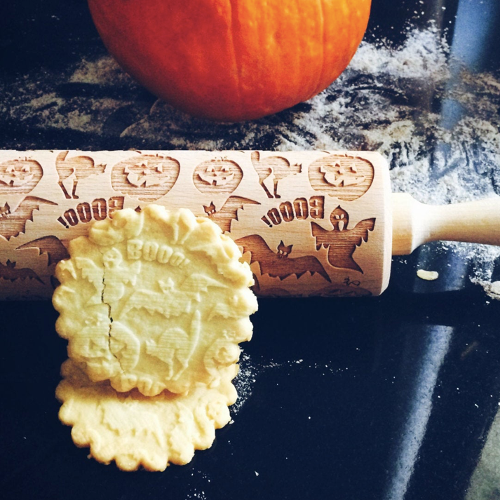 Embossed Rolling Pin - Halloween Ghost **30% OFF**