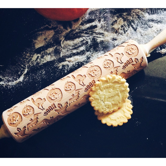 Embossed Rolling Pin - Halloween Ghost **30% OFF**