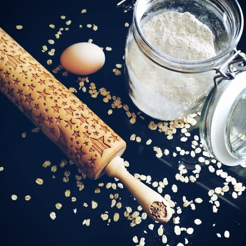 Embossed Rolling Pin - Stars