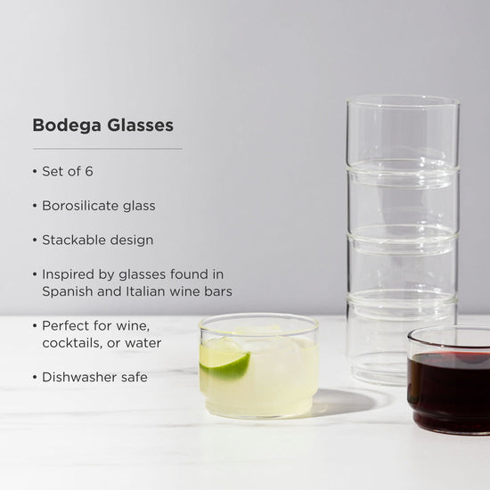 Viski Raye Bodega Glasses S/6 - 7oz/207ml