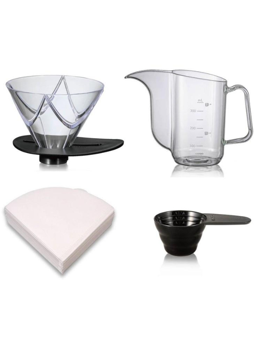 Hario V60-02 Mugen Dripper Set - Plastic