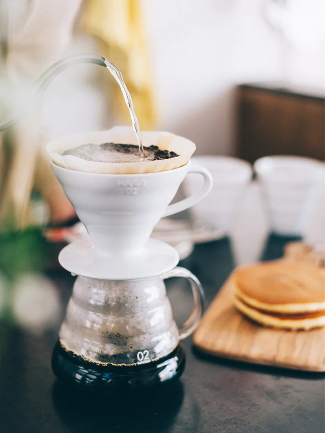 Hario V60-02 Ceramic Dripper - Oil Green