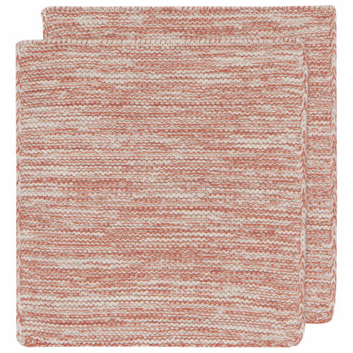 Knit Dishcloths Set/2 - Clay
