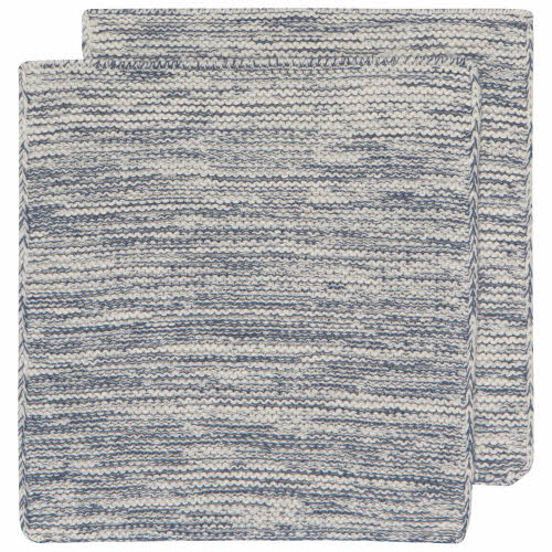 Knit Dishcloths Set/2 - Midnight