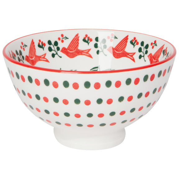 Bowl Stamped 4" - Winterberry