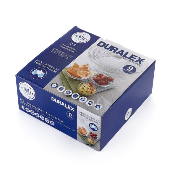 Lys Stackable Assorted Bowl Set - 9 Piece