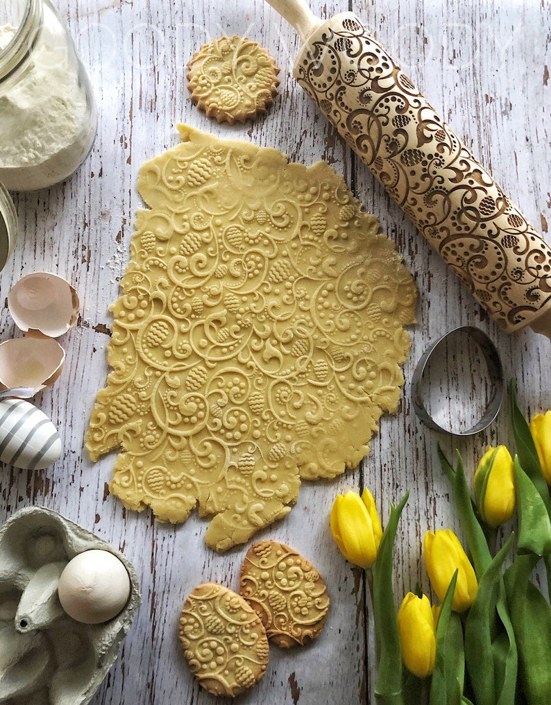 Embossed Rolling Pin - New Easter Eggs