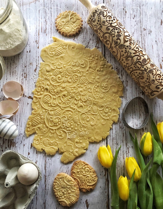 Embossed Rolling Pin - New Easter Eggs