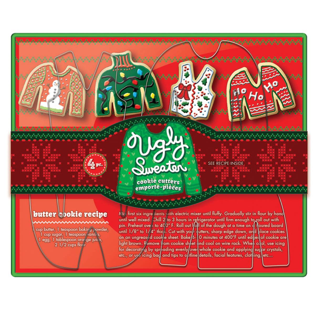 Ugly Sweater Cookie Cutter Set