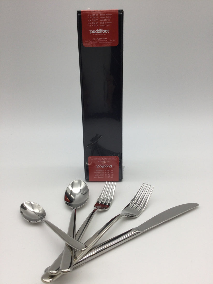 Puddifoot Cassini Satin 20pc Place Setting