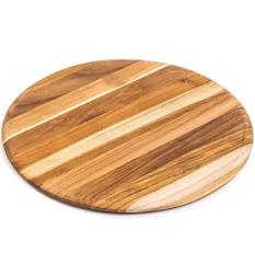 TeakHaus Large Round Cutting/Serving 18x18