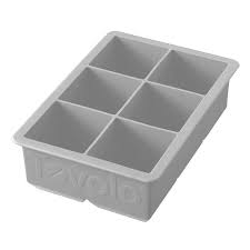 TOVOLO® King Cube Silicone Ice Tray - Oyster Gray