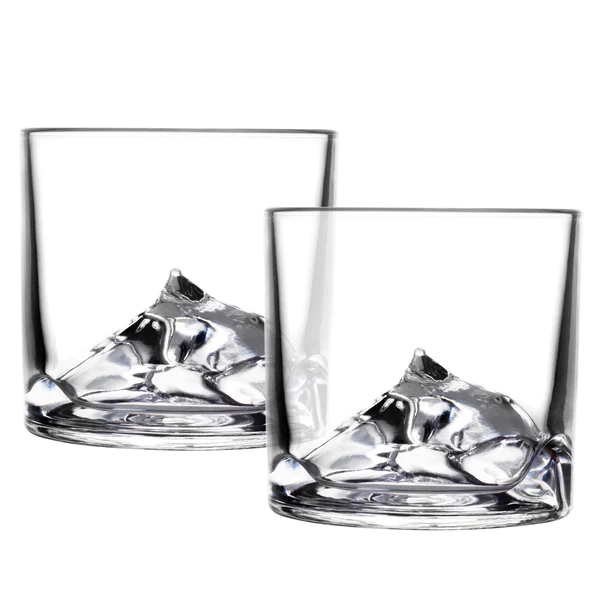 Everest Crystal Whiskey Glasses (Set of 2)