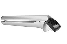 GarJect Garlic Press - Stainless Steel Black