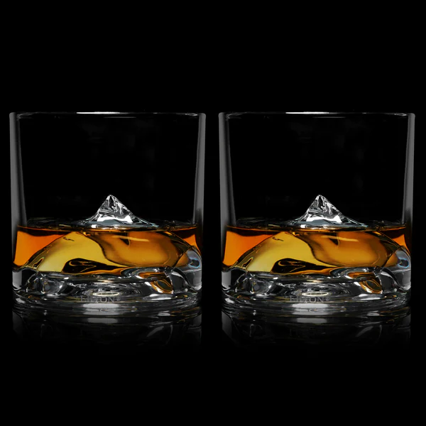Everest Crystal Whiskey Glasses (Set of 2)
