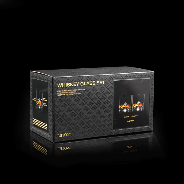 Everest Crystal Whiskey Glasses (Set of 2)