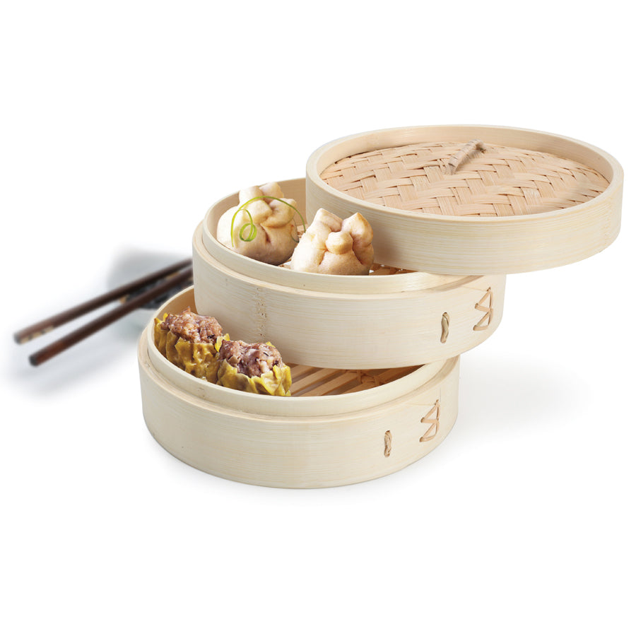 Zen Cuizine 2-Tier Bamboo Steamer (8")