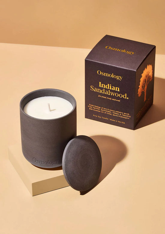 Indian Sandalwood Scented 9.8 oz Candle - Pepper Raspberry and Tonka (40% off at checkout)