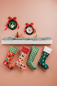 Appie Plates - Holiday Hounds Set/4