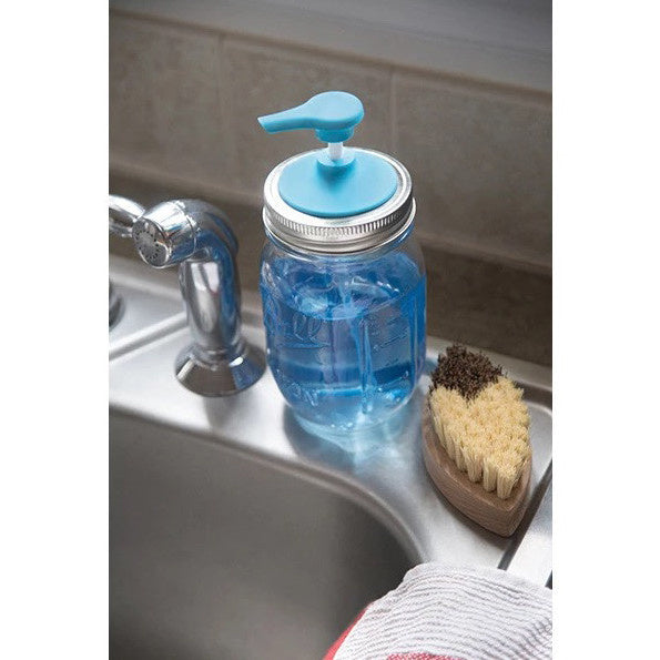 Load image into Gallery viewer, Jarware Regular Mouth - Soap Pump Blue
