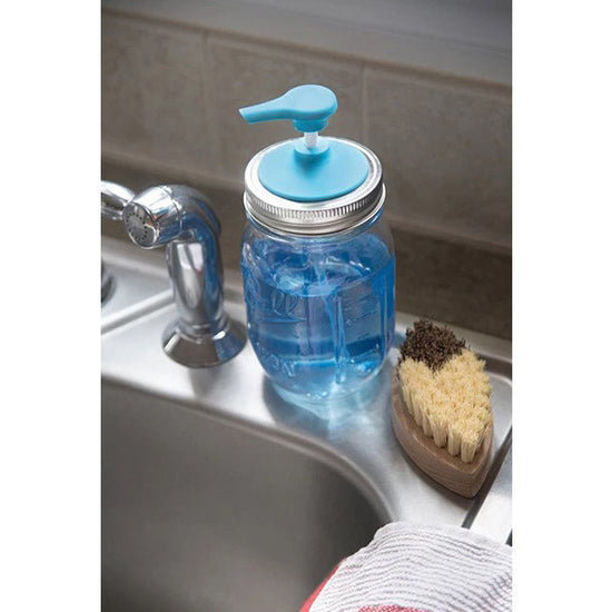 Jarware Regular Mouth - Soap Pump Blue