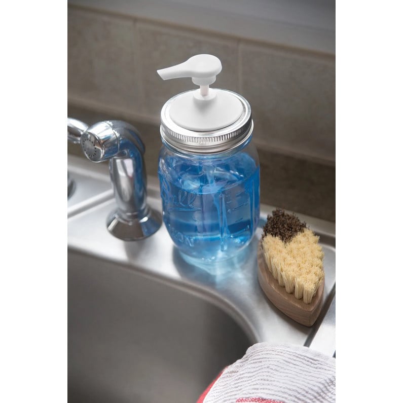Jarware Regular Mouth - Soap Pump White