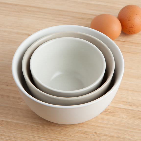 Nesting Prep Bowl Set - White