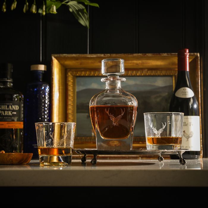 Decanter & Glass Set - Stag Prince