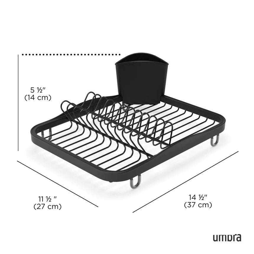 Umbra Sinkin Dish Rack - Black