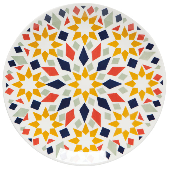 Stamped Plate 8.5" - Kaleidoscope