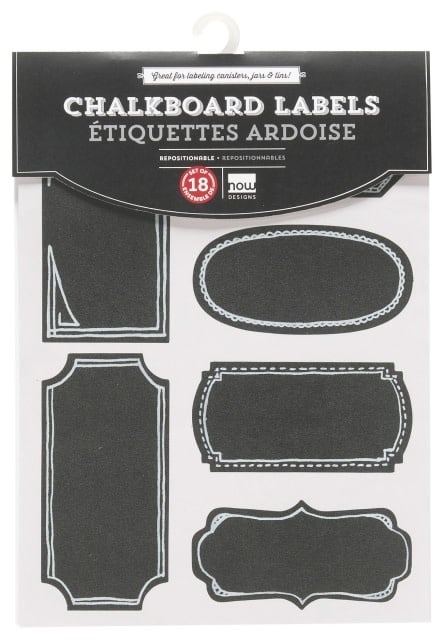 Large Chalkboard Jar labels
