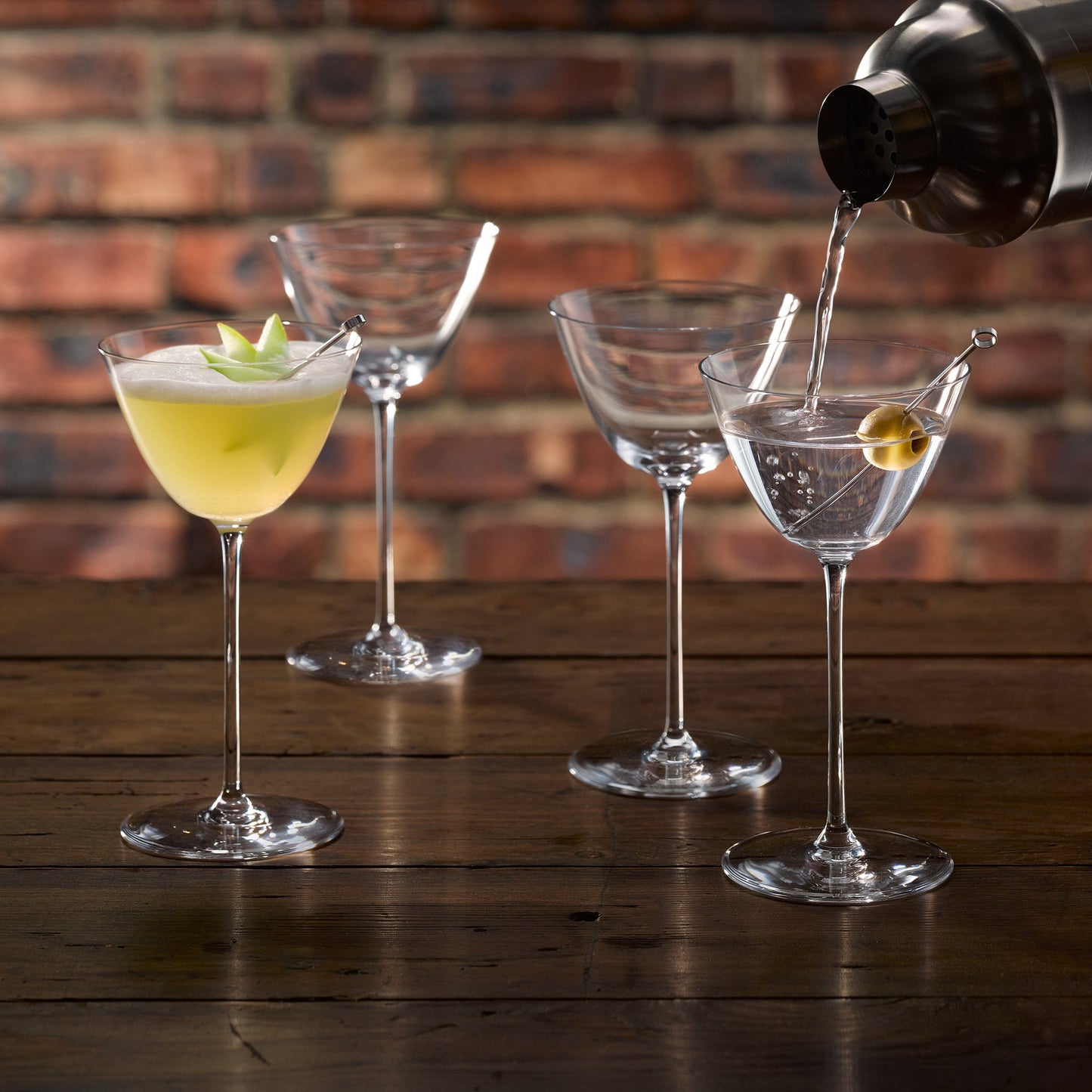 Borough Martini Glass 195ml Clear (set of 4)