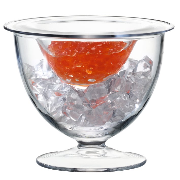 Serve Caviar Set 14cm Clear