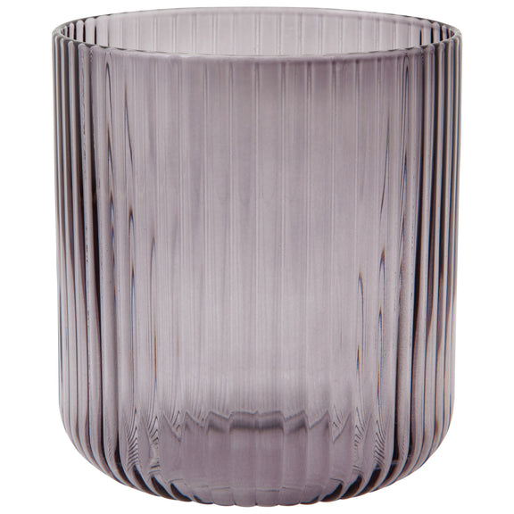 Short Fluted Tumbler 12oz - Smoke
