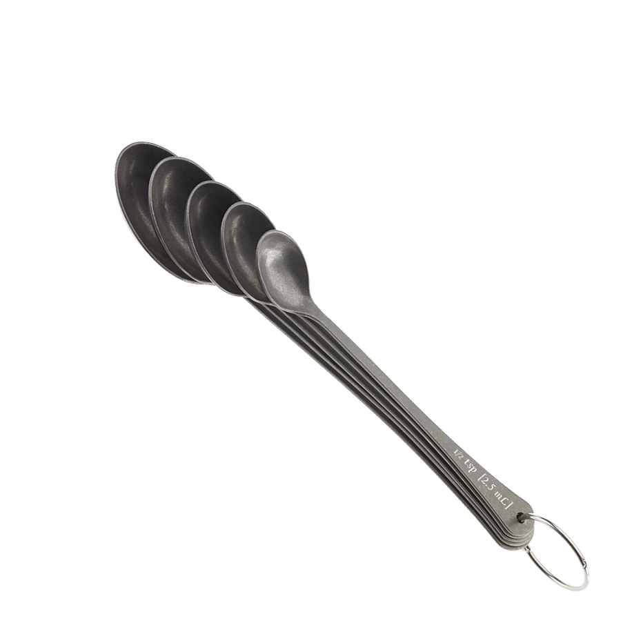 Measured Bar Spoon Set of 5, Vintage