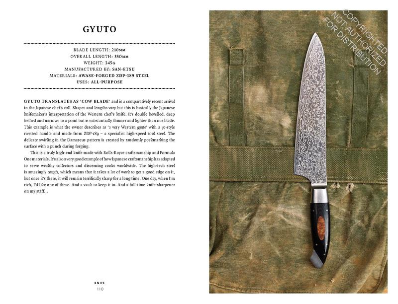Knife: The Culture, Craft And Cult Of The Cook's Knife ***OUT OF PRINT**