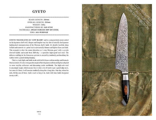 Knife: The Culture, Craft And Cult Of The Cook's Knife ***OUT OF PRINT**