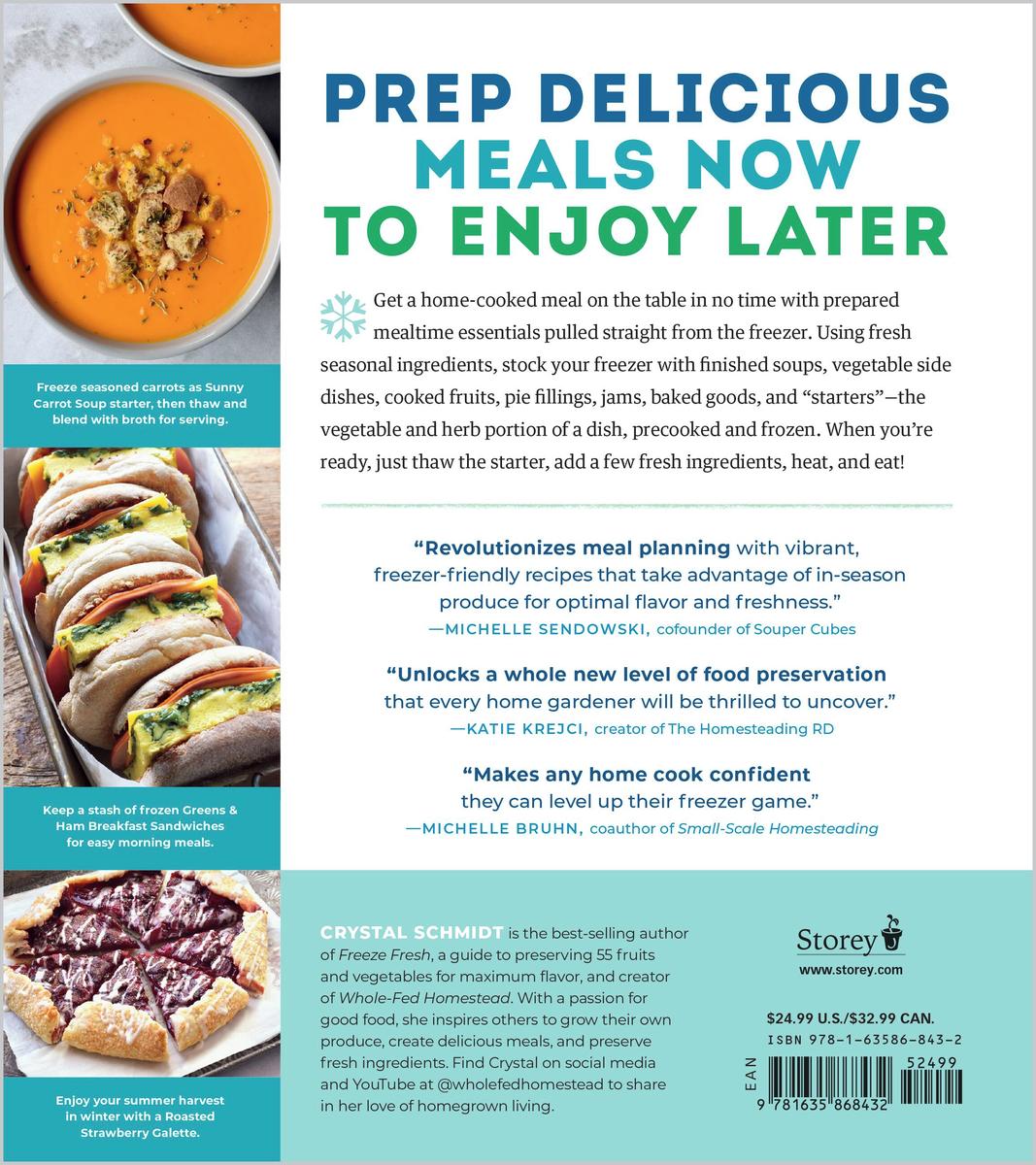 Freeze Fresh Meal Prep: 160 Meal Starters and Make-Ahead Dishes for the Freezer - Crystal Schmidt