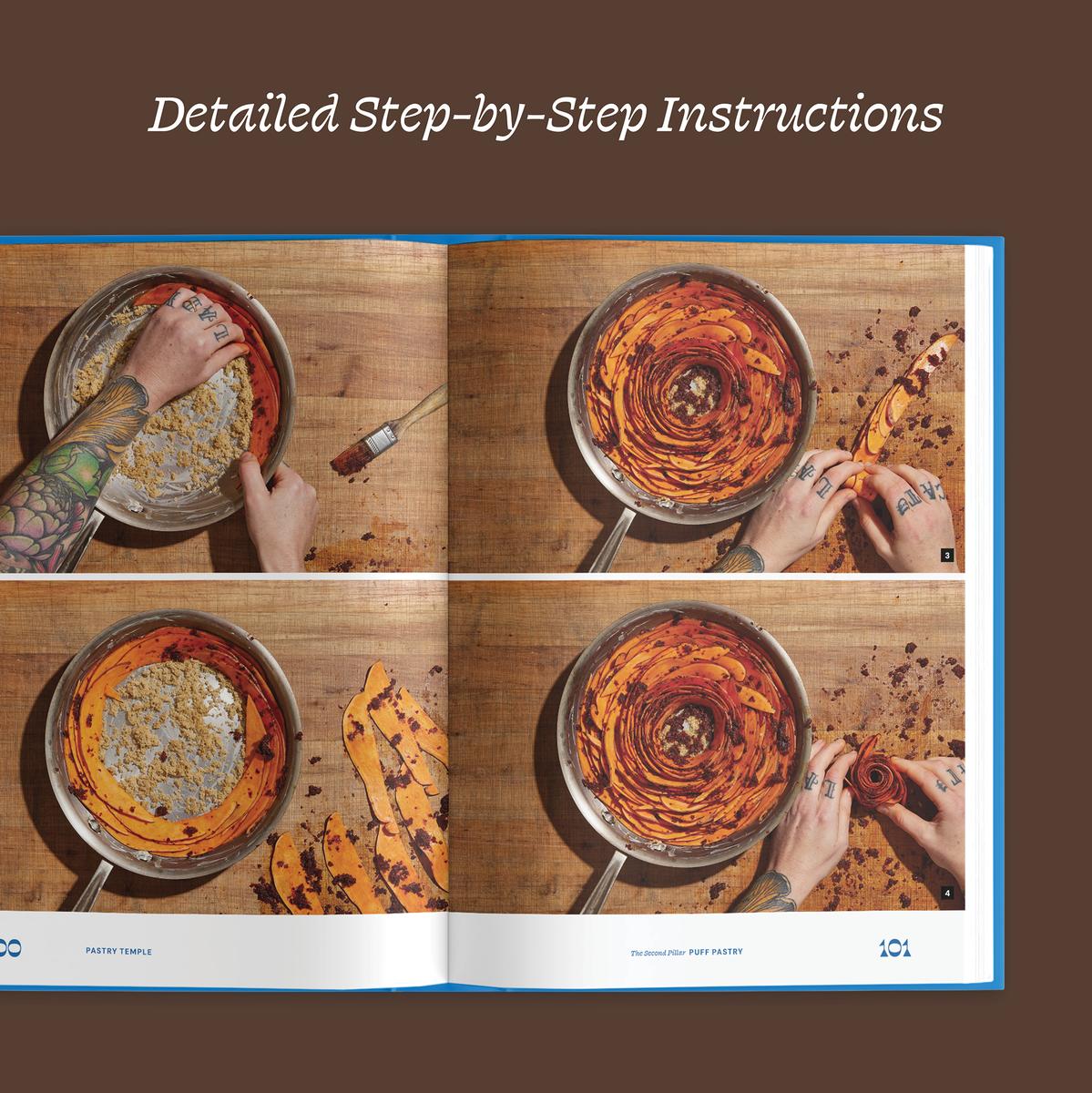 Pastry Temple: Baking with Inspired Flavors (A Pastry Cookbook for Croissant, Brioche, and Puff Pastry) - Christina Wood