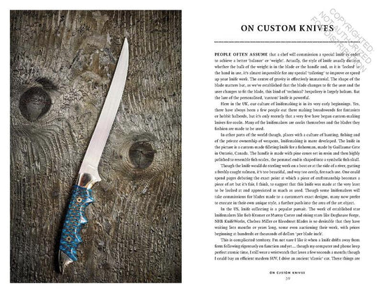 Knife: The Culture, Craft And Cult Of The Cook's Knife ***OUT OF PRINT**