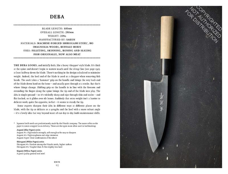 Knife: The Culture, Craft And Cult Of The Cook's Knife ***OUT OF PRINT**