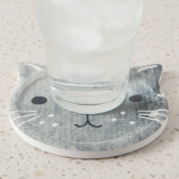 Ceramic Coaster - Soak Up S/4 - Cats Meow
