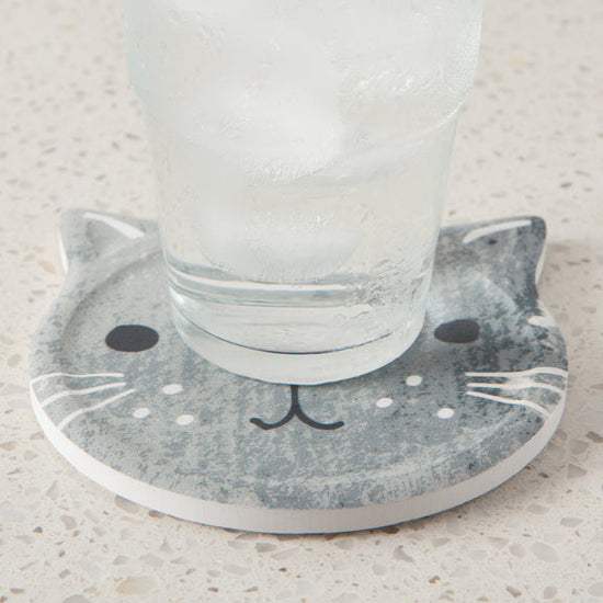 Ceramic Coaster - Soak Up S/4 - Cats Meow