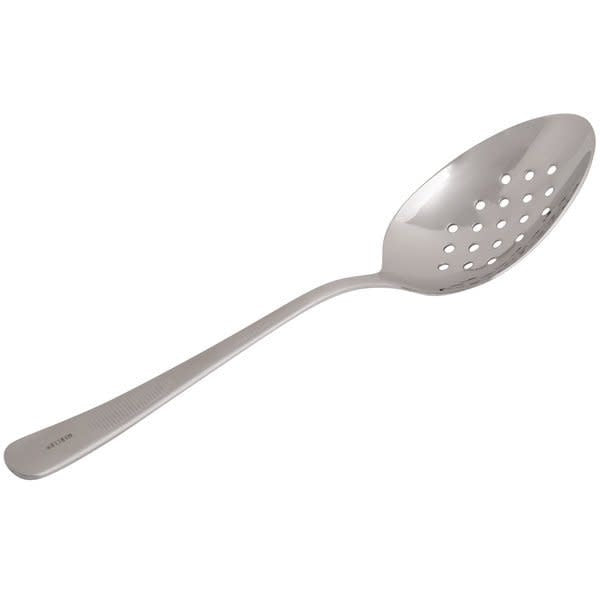 SS Perforated Bowl Plating Spoon - 9"