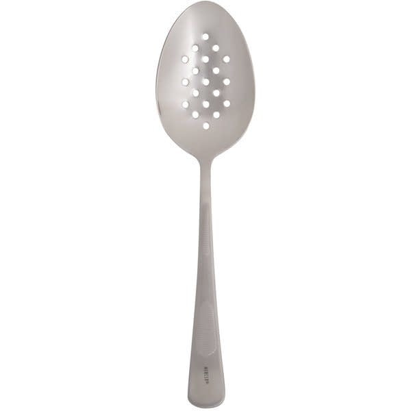 SS Perforated Bowl Plating Spoon - 9"