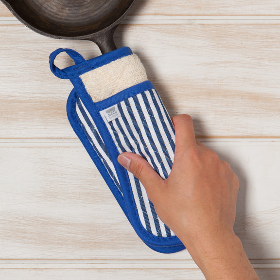 Pot Holder - Superior - Narrow Stripe Blue